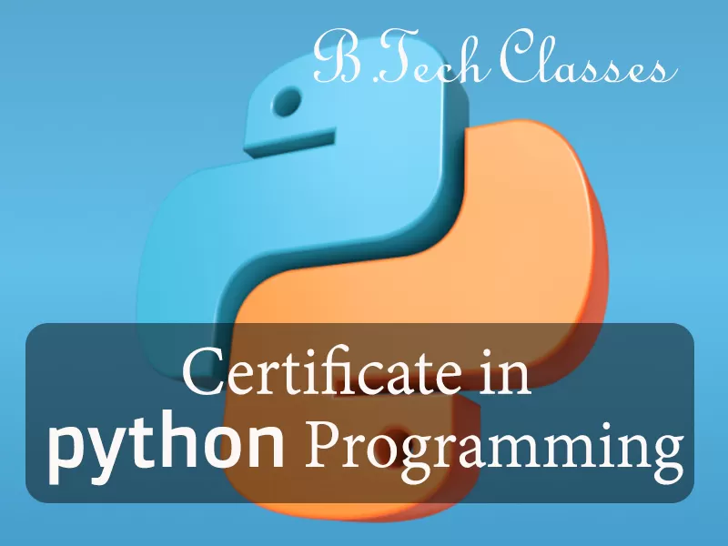 Certificate in Python Programming